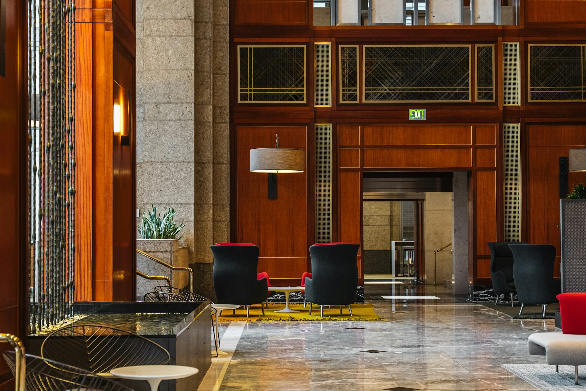 Intérieur d’un hôtel indépendant installé dans un bâtiment de caractère